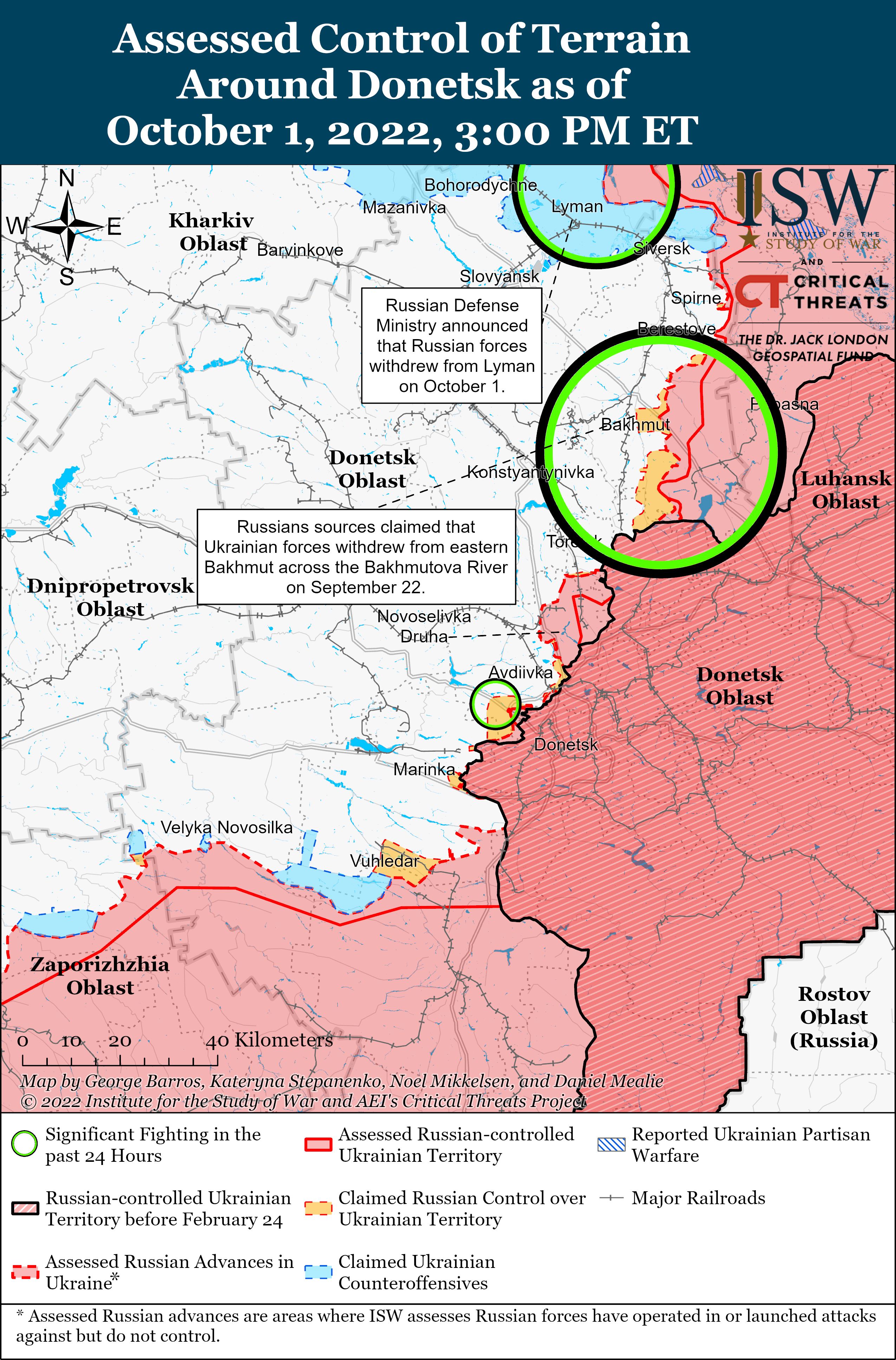 Russian Offensive Campaign Assessment, October 1 | Institute For The ...